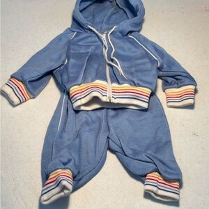 Sears Newborn Blue Hooded Tracksuit